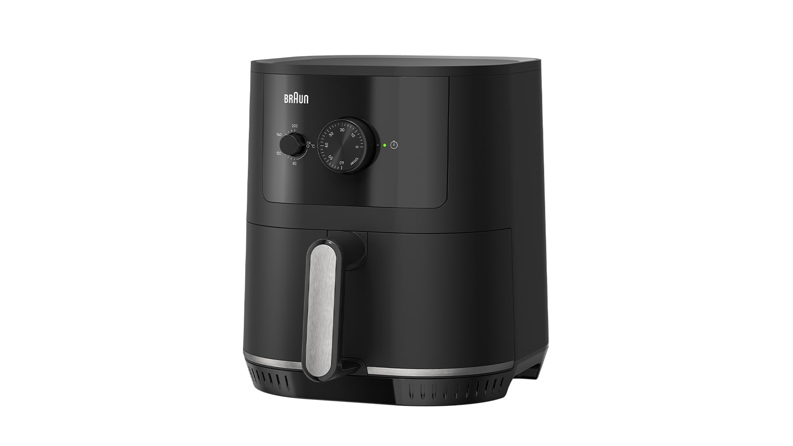 Braun Heißluftfritteuse MultiFry 3 HF3000, 4,3L, Airfryer, 80-200°, RealAir Technologie, Timer, 12 Programme, Touch-Steuerung, 1500W, Mattschwarz