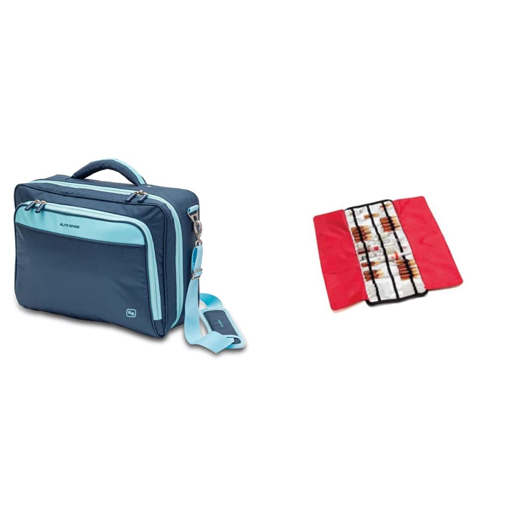 Maletín Ligero Asistencia Domiciliaria PRACTI’S & Ampulario isotérmino | Acolchado | Rojo | Elite Bags
