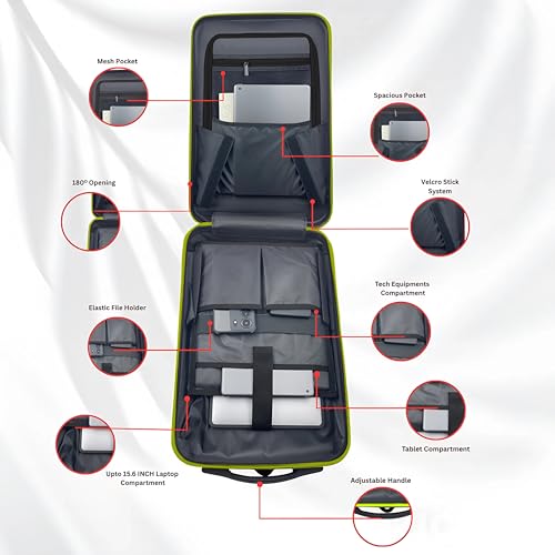 Image of Tukzer Hard Shell Laptop Travel Backpack Aliens Series-ABS Material with 7 Multi-Utility Compartments for Laptops up to 15.6 inch,Tablets, ipad, Smartphones, powerbank, HDD etc for Office and Travel-Gry
