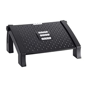 TiKeDa Foot Rest for Under Desk at Work Adjustable,Office Chair Foot Rest with Massage Surface and Roller,Pressure…