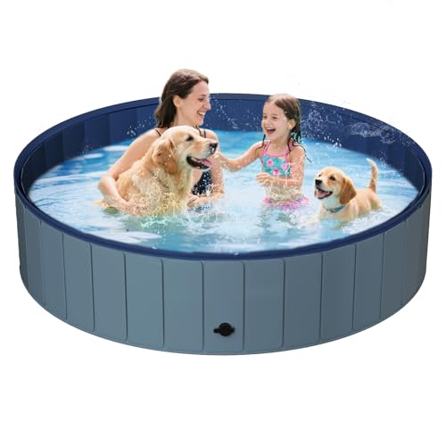 UCCY Foldable Dog Pool for Large Dogs Hard Plastic Kiddie