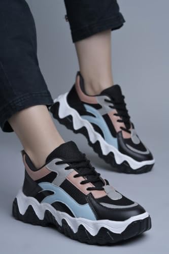 Image of JM LOOKS Women's Chunky Mesh Sneakers Casual Shoes Sporty, Stylish, and Built for All-Day Comfort