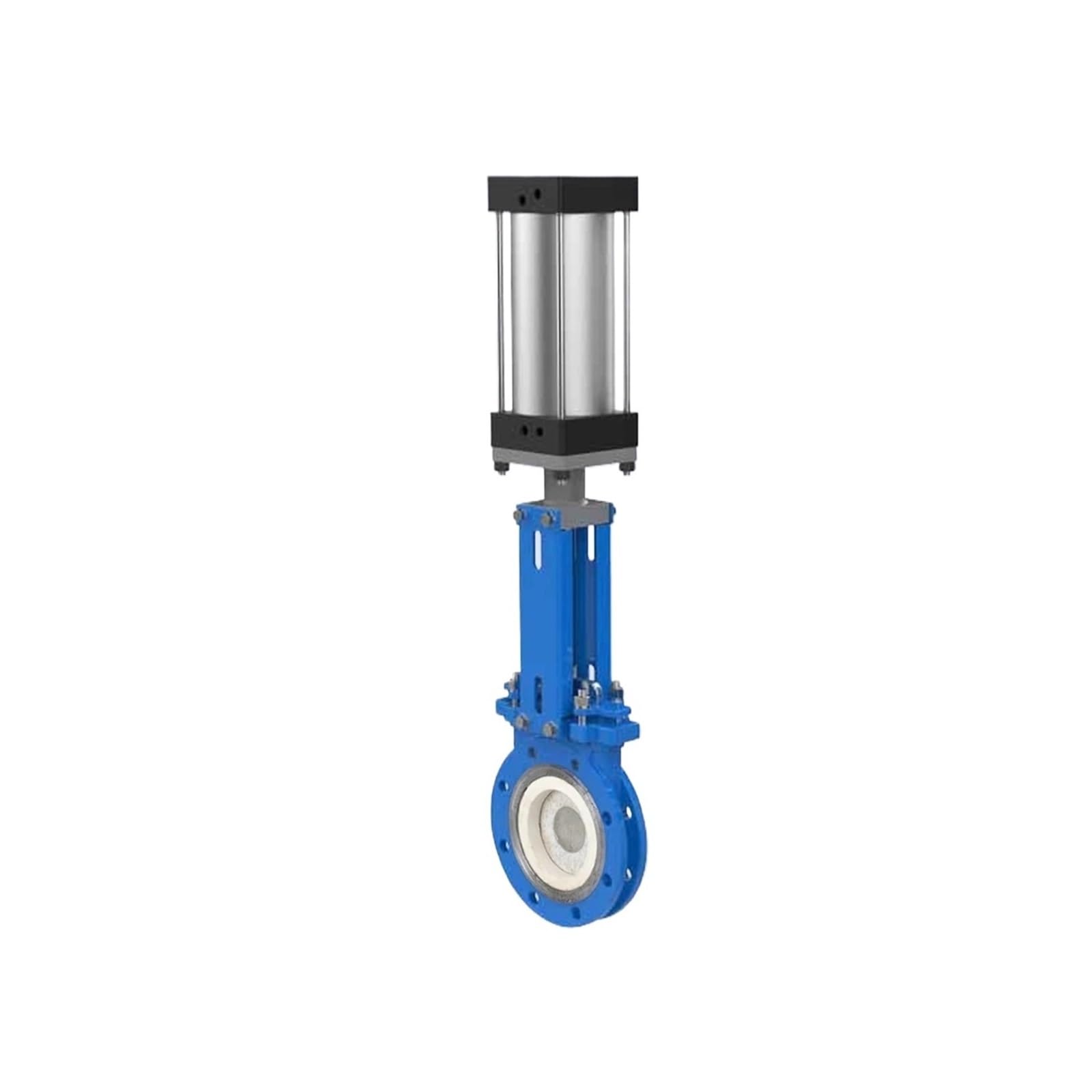 PN10 10 inch Pneumatic Ceramic Gate Valve WCB SS304 Pneumatic Pneumatic Cylinder Pneumatically Controlled Wafer Gate Valve