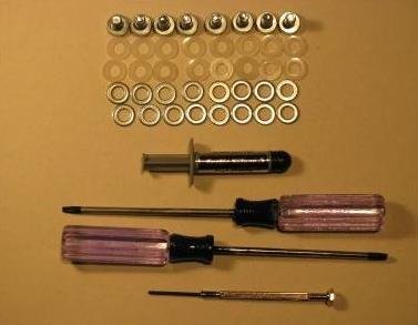 Xbox 360 Repair Kit XCLAMP 3 Red Light Fix X-Clamp RROD Red Ring - Hardware Arctic Silver 5 Thermal Paste T8 T10 Handled Torx Screwdrivers & Custom Precision Screwdriver