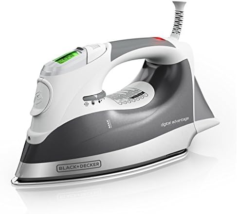BLACK+DECKER Digital Advantage Professional Steam Iron, LCD Screen, Gray, D2030