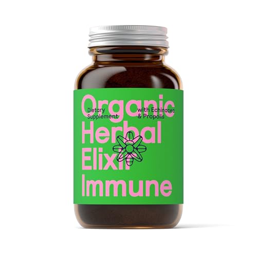 Symbeeosis Bio-Kräuterelixier Immune mit Propolis & Echinacea, natürliche Unterstützung für das Immunsystem – 100g