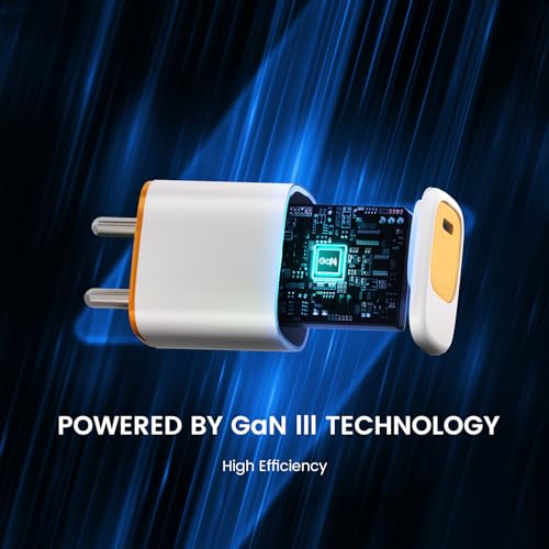 Image of DeperAI 20W Type C Mobile Charger, MFi Certified, Fast Charging Compatible for iPhone 14 /13 /12 /11 /X /8 & Other Type C Devices, PD Charger, USB C Port, Power Delivery Compatible Adapter (Orange&White)