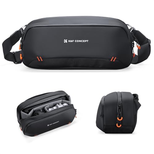 Image of K&F Concept Camera Sling Bag, Vlog Photography HandBag, Storage Portable Carrying Case for Switch 2 /Steam Deck /DJI Osmo Pocket 3 /Mobile 7P /GoPro /Insta360 Action Cameras & Digital Accessories