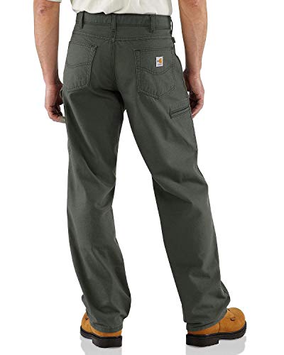 Carhartt Herren-Hose aus flammenfestem Segeltuch, moos, 32W / 30L
