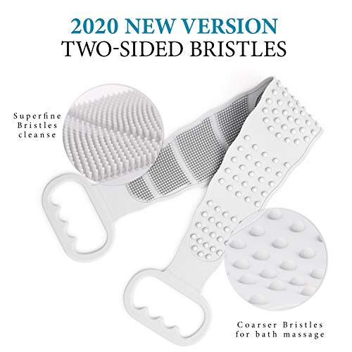 Galeboy Silicone Back Scrubber for Shower,Back Scrubber for Shower,2020 Updated Silicone Bath Body Brush,Easy to Clean Washer Exfoliating More Hygienic