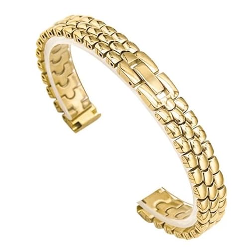 Petit bracelet de montre 6mm 8mm 10mm en métal or rose ultra fin