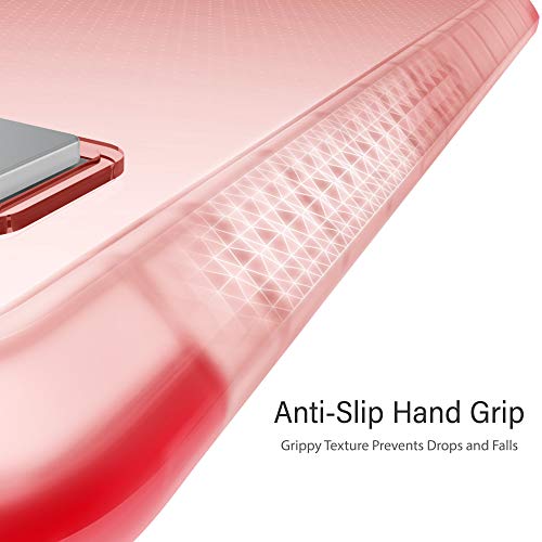 Image of Ghostek Covert Galaxy Note 20 Clear Case with Kickstand and Secure Hand Grip Bumper Super Thin Slim Fit Design and Wireless Charging Compatible Cover for 2020 Galaxy Note20 5G (6.7 Inch) - (Pink)