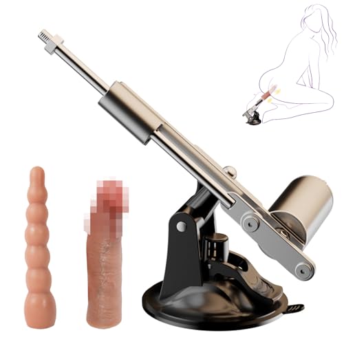 Sex Machine Automatic Thrusting Dildo Machine with 2 Realistic Attachments for Women & Men High-Speed Hands-Free Pleasure Adult Sex Toys