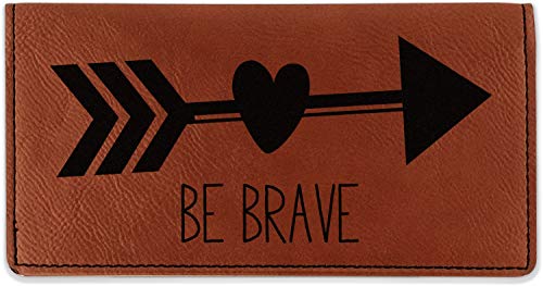 RNK Shops Personalized Inspirational Quotes Leatherette Checkbook Holder - Double Sided
