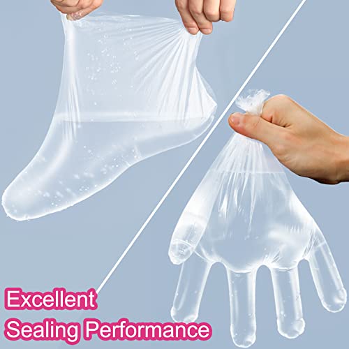 image for Lwsengme Paraffin Wax Liners for Feet and Hand, 200pcs Larger and Thic