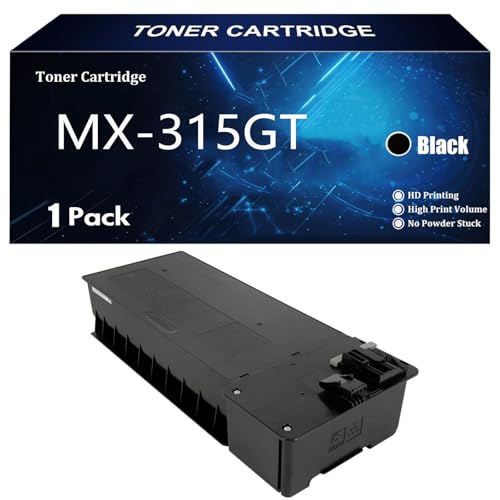 SIWANYS MX-315GT Cartucho de Tóner de Repuesto para Sharp MX-315GT MX 315GT para Sharp MX-315GT MX-315GT para Sharp MX-M266N MX-M356N MX-M316N Impresoras con Chip,Black-1 Pack