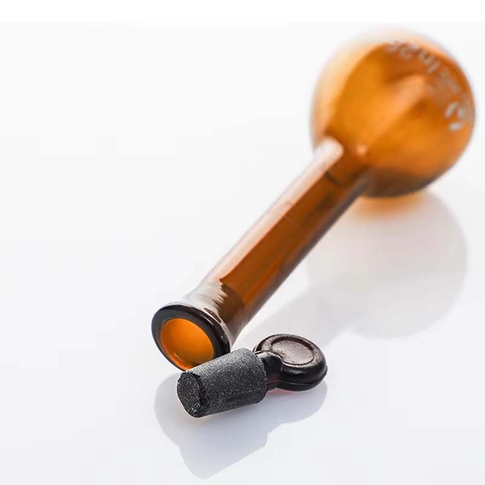 1 Stück Brauner Messkolben Der Klasse A Mit Stopfen – Hochwertiges Borosilikatglas – Verschiedene Größen (5ml–2000ml) – Hitzebeständig For Wissenschaftliche Und Industrielle Labore(1000ml)
