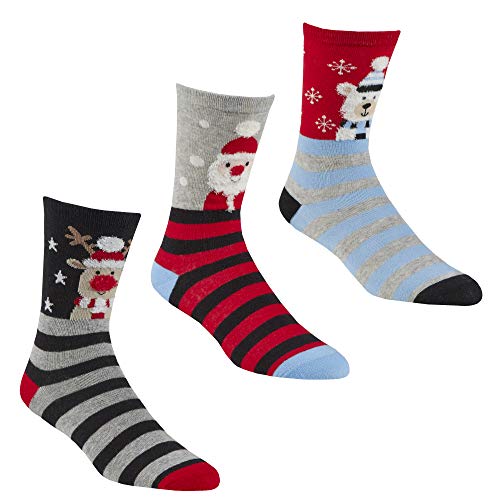 Calzini natalizi per adulti, confezione da 3