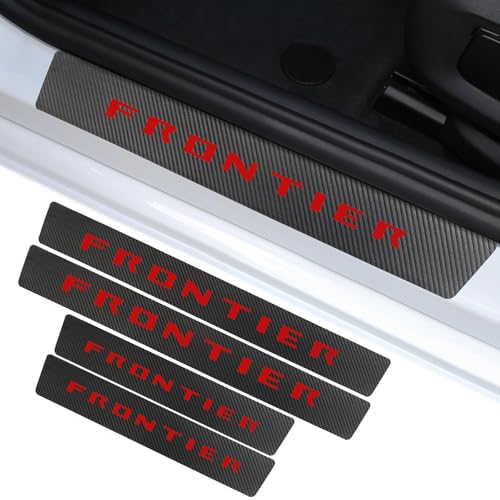 Car Door Sill Protector Compatible with Nissan Frontier Accessories for Frontier Sill Scuff Plate Sticker Decoration