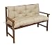 Produktbild Kettler Polen Luxus 2-Sitzer Bankauflage inklusive Rückenteil Natur 2232", je ca. 100 x 50 x 10 cm,