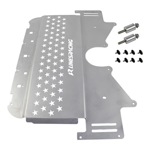 Image of Oil Cooler Skid Plate Compatible with BMW G80 G82 M3 M4 G87 M2 2021-2024 Aluminum Silver
