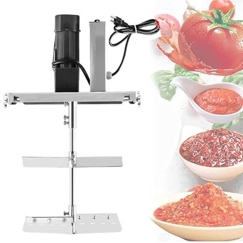 ZenSeFarin Mezclador Eléctrico Comercial De Alimentos con Eje De Doble Capa Y Raspador Batidora De Pie De Acero Inoxidable para Agitar Eficientemente En Ollas Y Salsas Calientes 85L