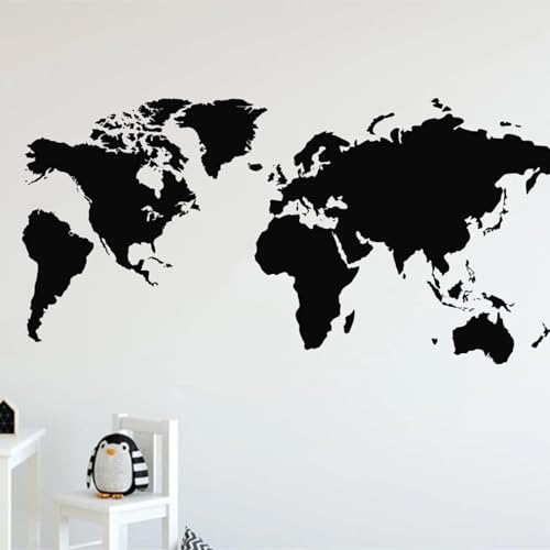 Comparativas de Elefantes madera decorativos Top diez. 37 MILUXUEXUN Adhesivo con diseño de mapa para pared del mundo, decoración de oficina, sala de estar, dormitorio, papel tapiz decorativo de vinilo, calcomanía artística de pared...