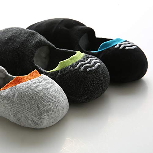 Image of WANDER No Show Socks Mens 7 /8 Pair Cotton Thin Non Slip Low Cut Men Invisible Sock 6-8 /9-11 /12-14