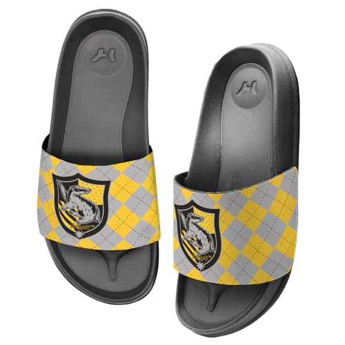 Harry Potter Hogwarts House Plaids Unisex Adult Hype Slides Adjustable Flip Flop Velcro Sandals Collection3