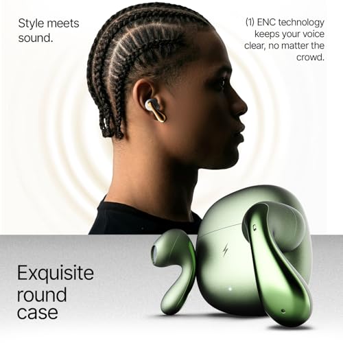Image of Fire-Boltt Aero Lite TWS Earbuds Custom EQ Wireless Bluetooth 5.4 Music & App Support 50H Playtime Fast Charging Case 50ms Low Latency for Gaming Touch Controls Sage