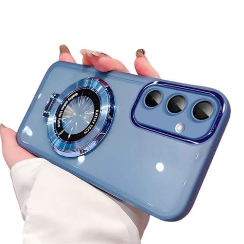 Étui en silicone bleu pour Samsung S20 Plus avec support magnétique discret