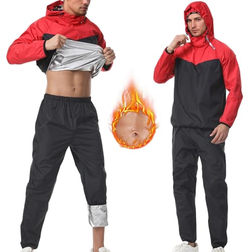 Ropa moldeadora con capucha para fitness y sauna cortavientos y absorbente 5