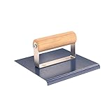 15,2 cm x 15,2 cm Bon 22-776 15,24/15,24°cm Gehweg-Schleifautomat, mit Holzgriff, Blau, Stahl, mit 0,64°cm Radius und 0,95°cm Rand