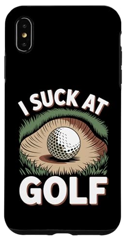 I Suck At Golf Joke ʔSt s Ȓj St X}zP[X iPhone XS Max p