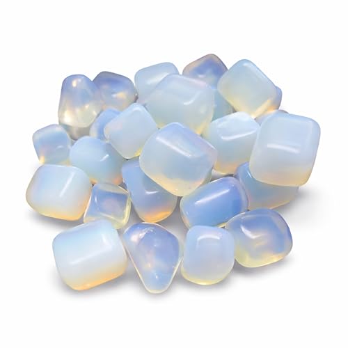 Image of Crystal Opalite Tumble Stone |50 gm Tumbled Gemstones | Reiki Healing Stones | Home Decor Pebbles | Aquarium Gravel | Garden & Table Decor
