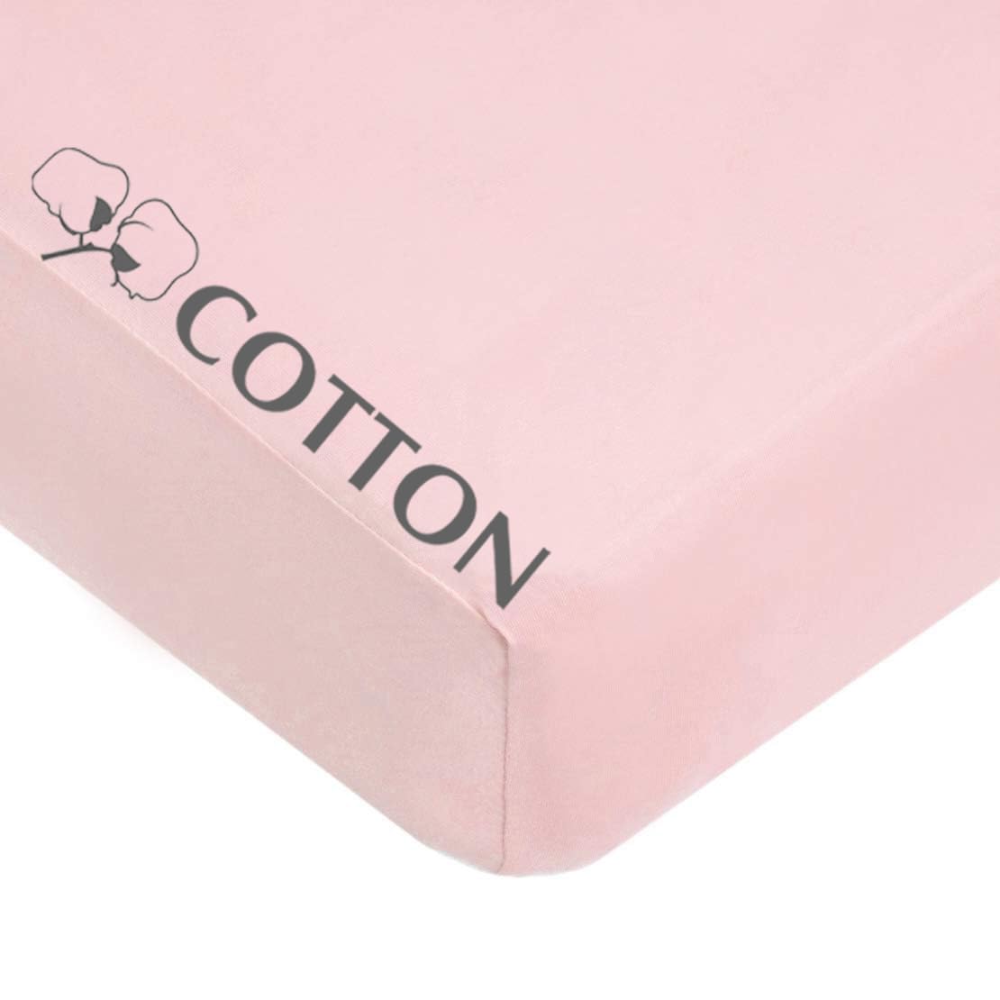 American Baby Company Spannbettlaken für Babybett, 100 % Baumwolle, Jersey, 2 Stück