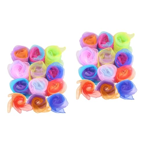 Pañuelos de malabares ligeros con degradado para ritmo y baile infantil