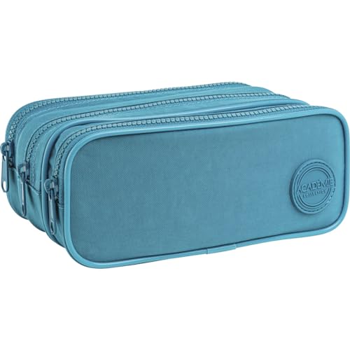 Tilibra - Estojo Triplo G Acad, Tilibra, Turquesa