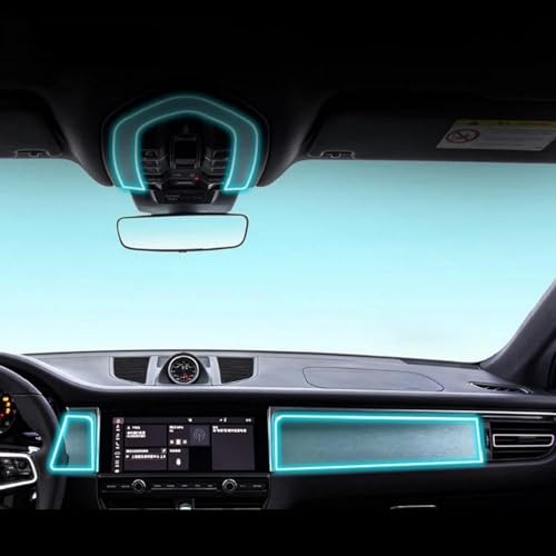 Film de protection en TPU transparent anti-rayures pour console Porsche Macan