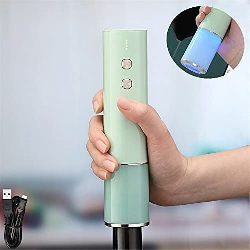 Sacacorchos Abridor De Vino Eléctrico con Cable Carga USB Sacacorchos Automático Recargable Creativo Abrebotellas(C)