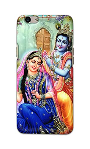 Image of PRINTFIDAA Printed Hard Back Cover Case for Oppo F1s | Oppo A59 Back Cover (Radha Krishna) -1803