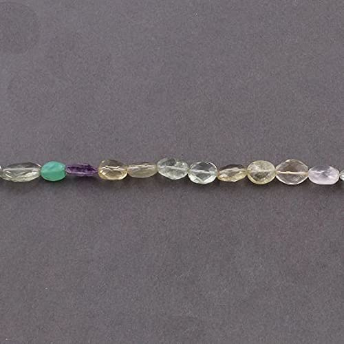 Mix Stones Beads en forme d'ovale plat pour la création de bijoux uniques