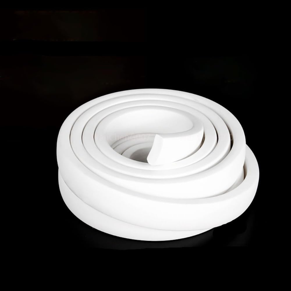 Guarnizione di tenuta del cordone Striscia di spugna in silicone quadrata bianca da 1 m, nastro in gomma espansa in liscio, guarnizione for porte e finestre, striscia pezz0(30x30mm)