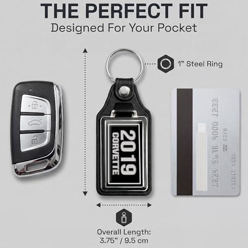 Image of Brotherhood Car Key Chain for Corvette - Classic Models Keychain for Men and Women Gift Key Ring Key Chain