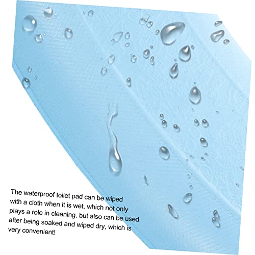 Hohopeti 2 Stück Toilettensitzkissen Sitzwärmer Toilettenringband Toilettenaufkleber Badezimmer Toilettenauflagen Badezimmer Gepolsterte Deckelbezüge Toilettenabdeckungen Warme – Bild 8