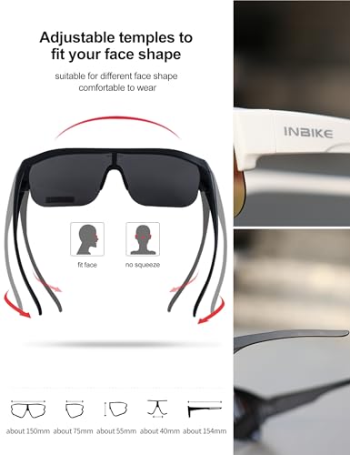 Lunettes de cyclisme over-polarisées légères VTT et course à pied IQ716
