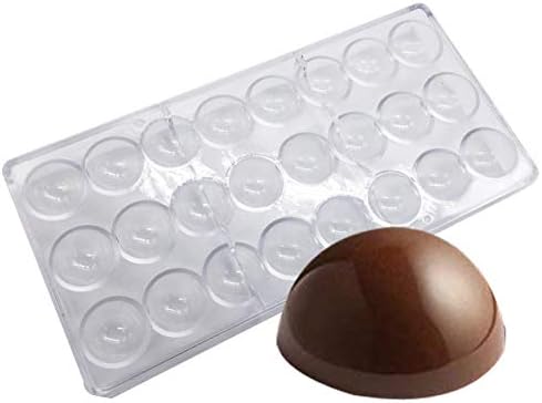 Candy Making Mold, Clear Polycarbonate Chocolate Mold Jelly Candy Making Mold 21-Piece Tray (Cup)