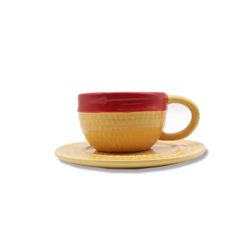 Elantoexis Anime Coffee Cup Monkey D Straw Hat Ceramic Tea Milk Cup Office Cup Cartoon Water Cup