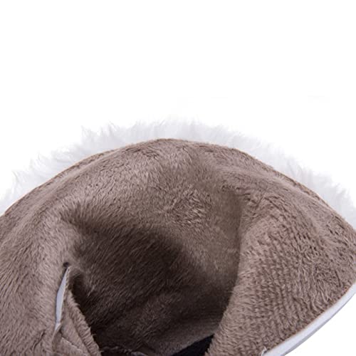 Women's Wedge Ankle Booties Side Zipper Outdoor Fur Lined Warm Winter Boots Comfortable Shoes for Women3