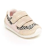 Stride Rite baby girls Soft Motion Mason Athletic Sneaker, Tan Leopard, 3 Infant US